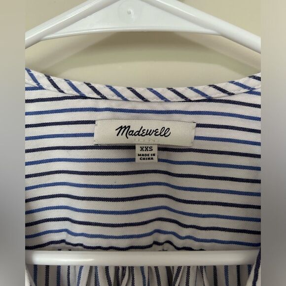 Madewell Striped Wrap Top - Picture 3 of 9